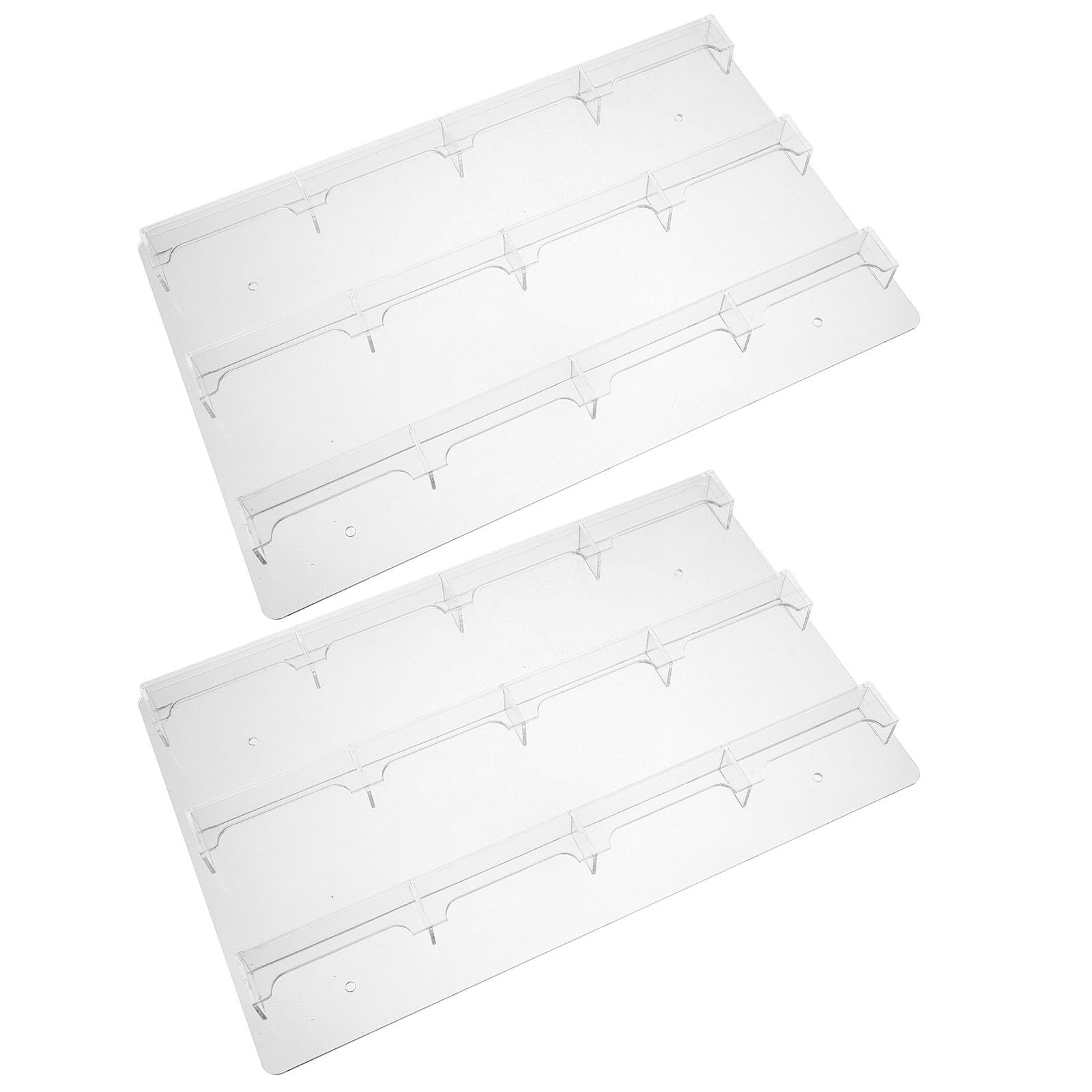 SHINEOFI 2 Pièces Porte-cartes de Visite en Acrylique Transparent 12