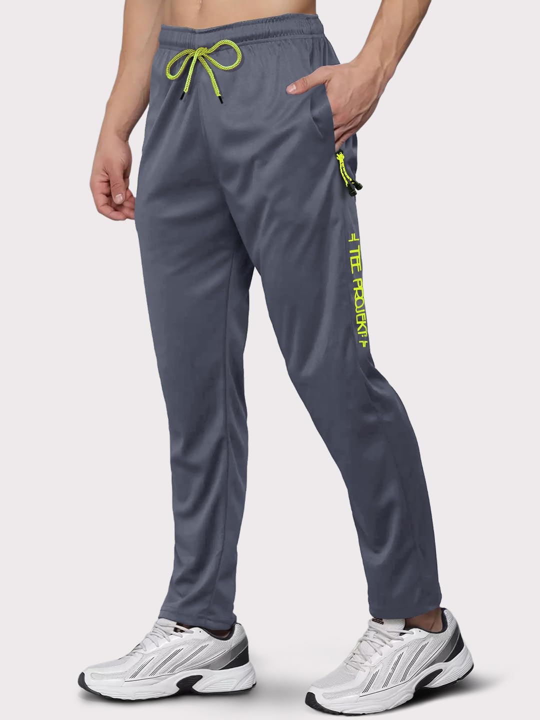 Pinkmint Conjunto de pantalones deportivos para hombre, de licra, adecuados para yoga, baile, correr, ropa regular