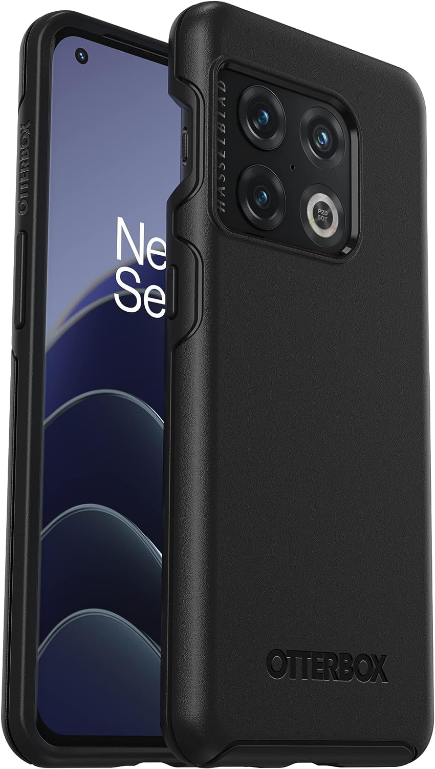 OtterBox OnePlus 10 Pro 5G Symmetry Series Case - Black, Ultra-Sleek, Wireless Charging Compatible, Raised Edges Protect Camera & Screen