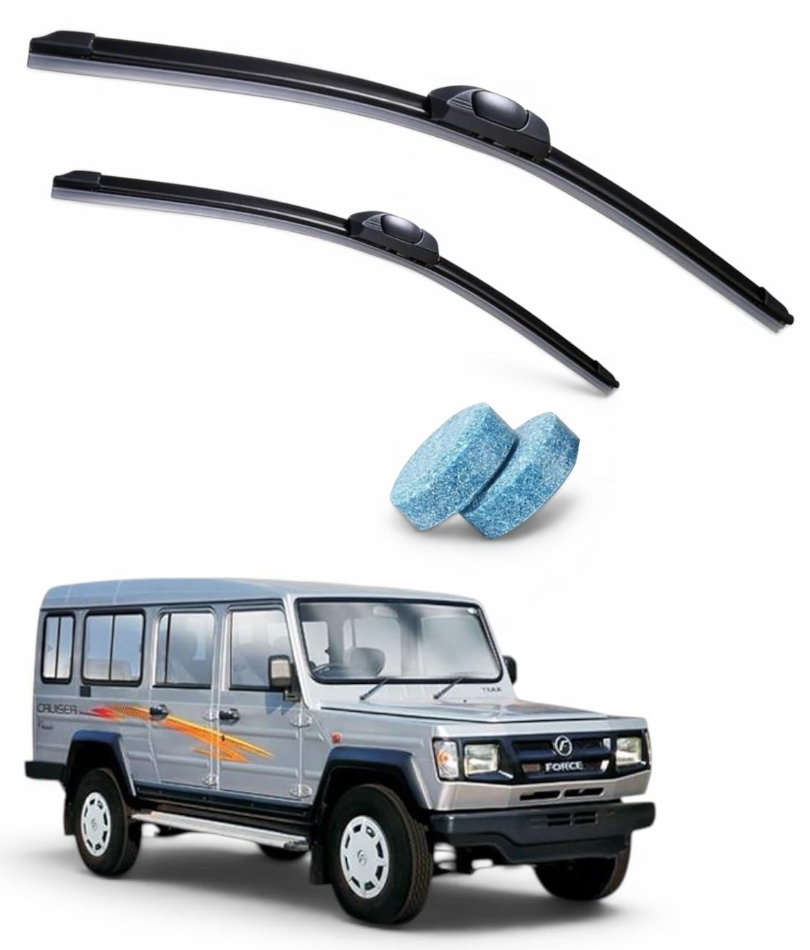 Car Windshield Wiper Blades Suitable With Force Cruiser - Set of 2Pc (D-16, P-16)-image-40