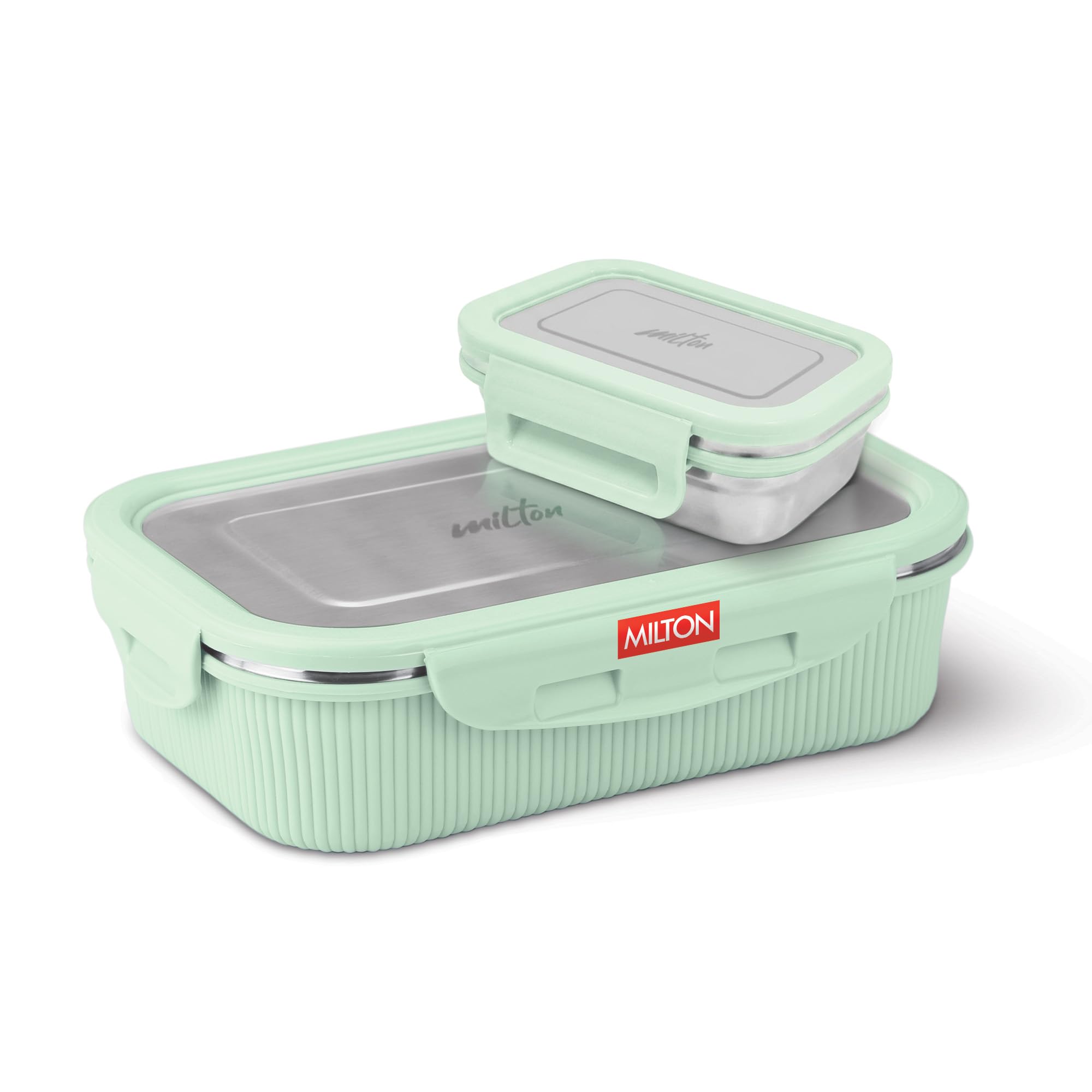 MILTON Cool Touch Epic 800 Stainless Steel Tiffin, Set of Pack of 2 - Image 1