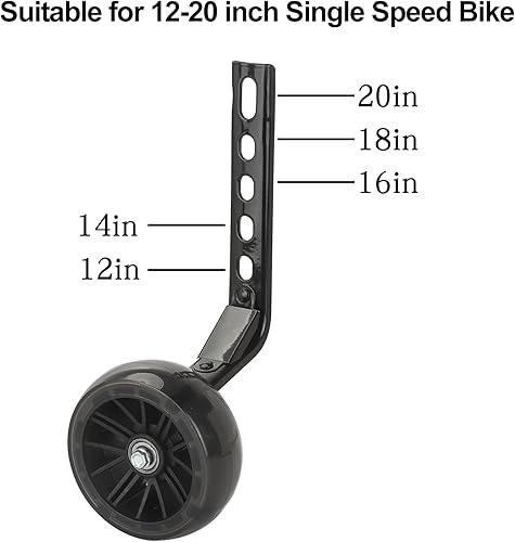 Miniatura 2 de Ruedas de entrenamiento para bicicleta infantil, ruedas de entrenamiento Flash BIKE para 14, 16, 18, 20 pulgadas, ruedas de entrenamiento de