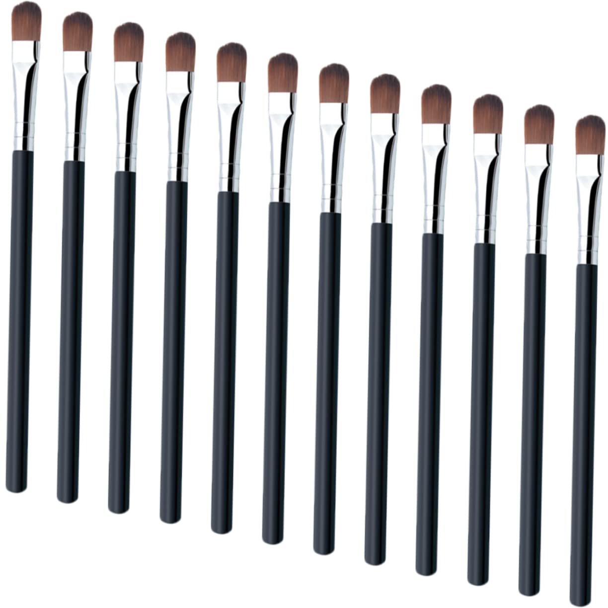 FRCOLOR 125pezzi Pennelli Per Trucco Professionali Pennelli Per Ombretto e Sopracciglia Con Manico Ergonomico Strumenti Di Bellezza Portatili Per Donne e Ragazze