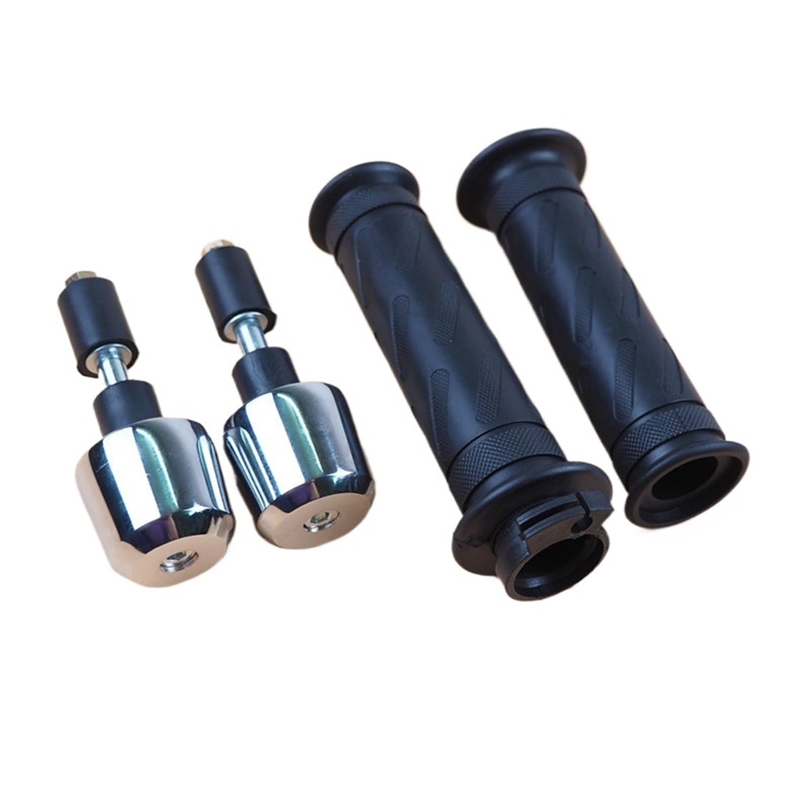 Uchwyty drążkowe Uniwersalne motocyklowe antypoślizgowe uchwyty kierownicy, przepustnica 7/8" 22 mm, końcówki kierownicy pasujące do CG125GN125 GS150 Gałki motocyklowe uchwyt