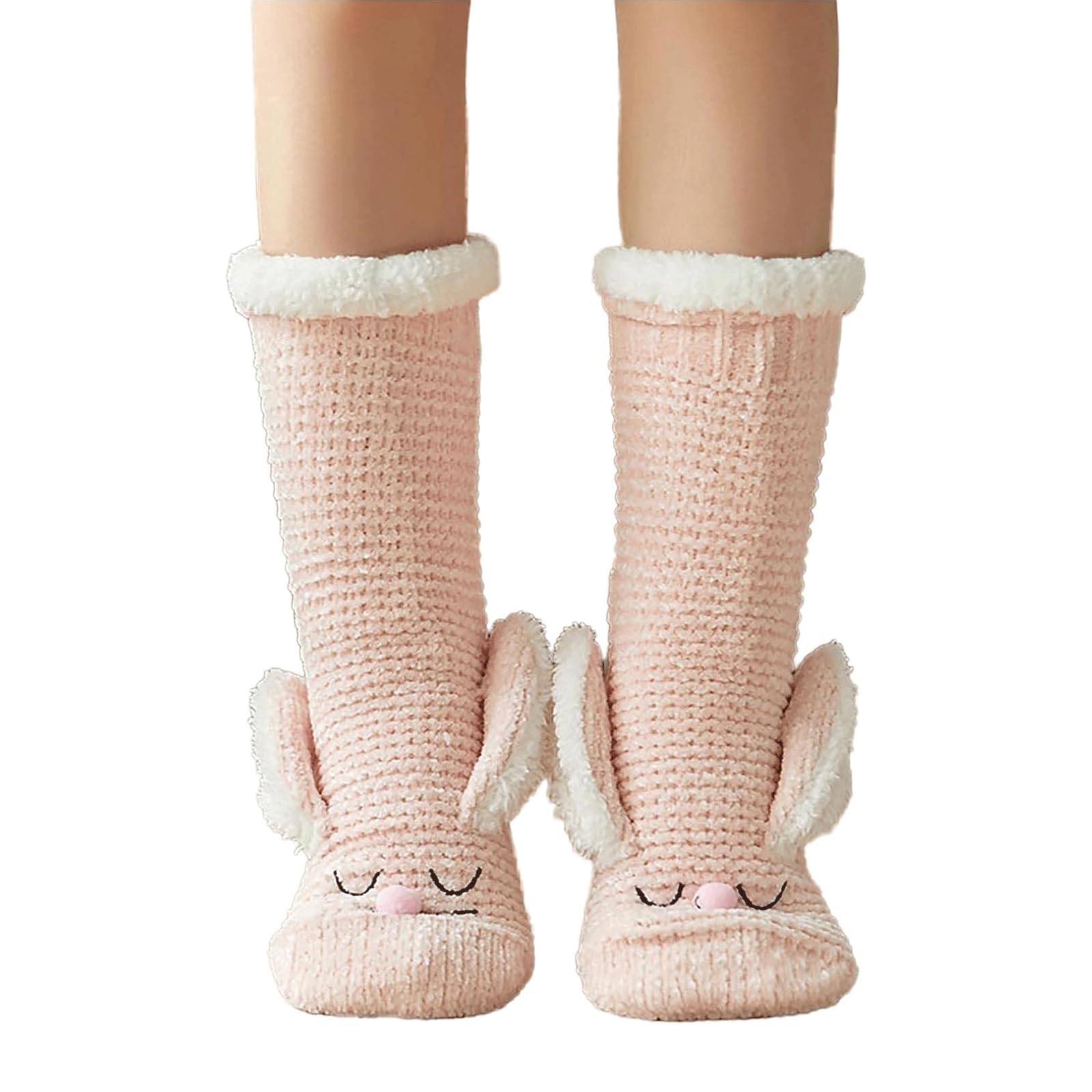 Bodensocken 2 Paar Winter-Bodensocken, Plüsch, verdickte Korallensamtsocken, warme Plüschsocken, Indoor-Übungen, Pilates Socken