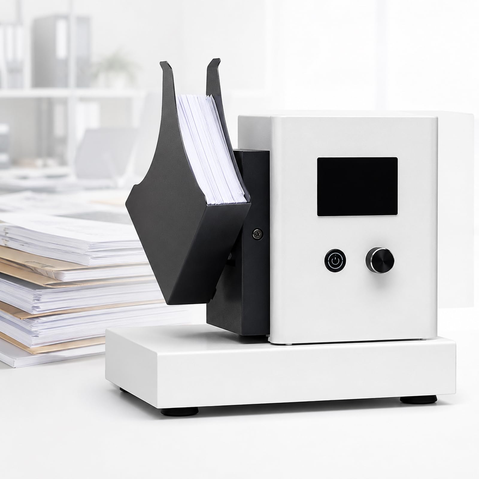 Macchina automatica per il jogging della carta, dispositivo di allineamento della carta da tavolo da 500 fogli, controllo regolabile per l'ordinamento della carta A4 A5 A6 in uffici, scuole