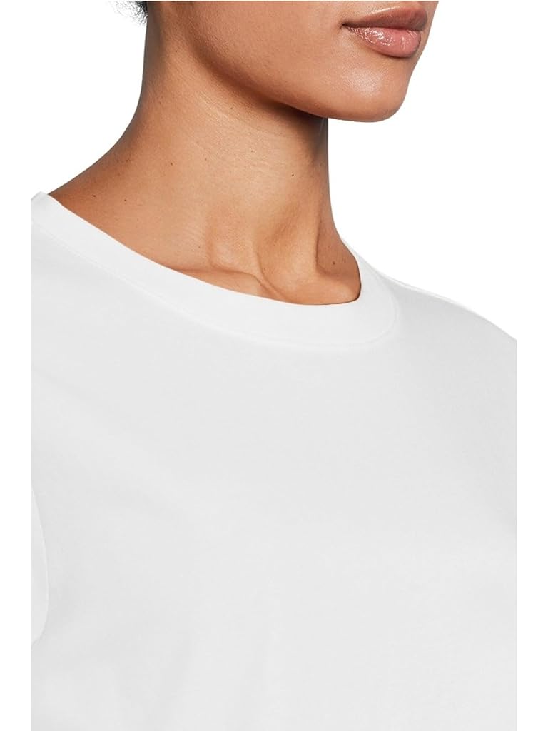 White L.L.Bean Signature Premium Essential Short Sleeve Tee