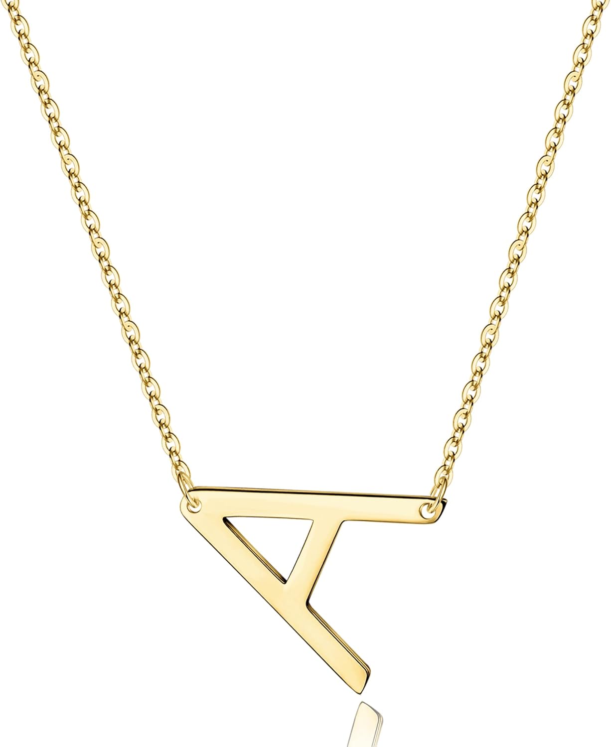 Dainty Sideways Initial Necklace in Sterling Silver Zimbabwe Ubuy