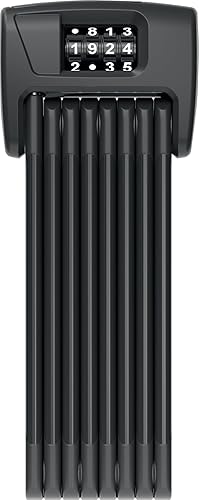 ABUS Bordo 6000C120 - Cerradura plegable con soporte para cerradura SH, cerradura de combinación de acero endurecido, cerradura de bicicleta con