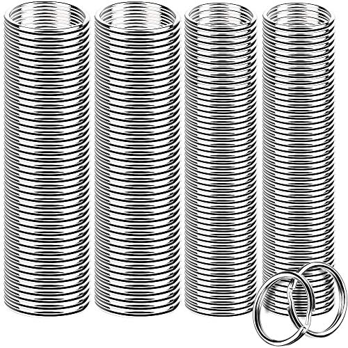 FANDAMEI 200 Pieces Split Key Rings Bulk for Keychain Key and Art Crafts