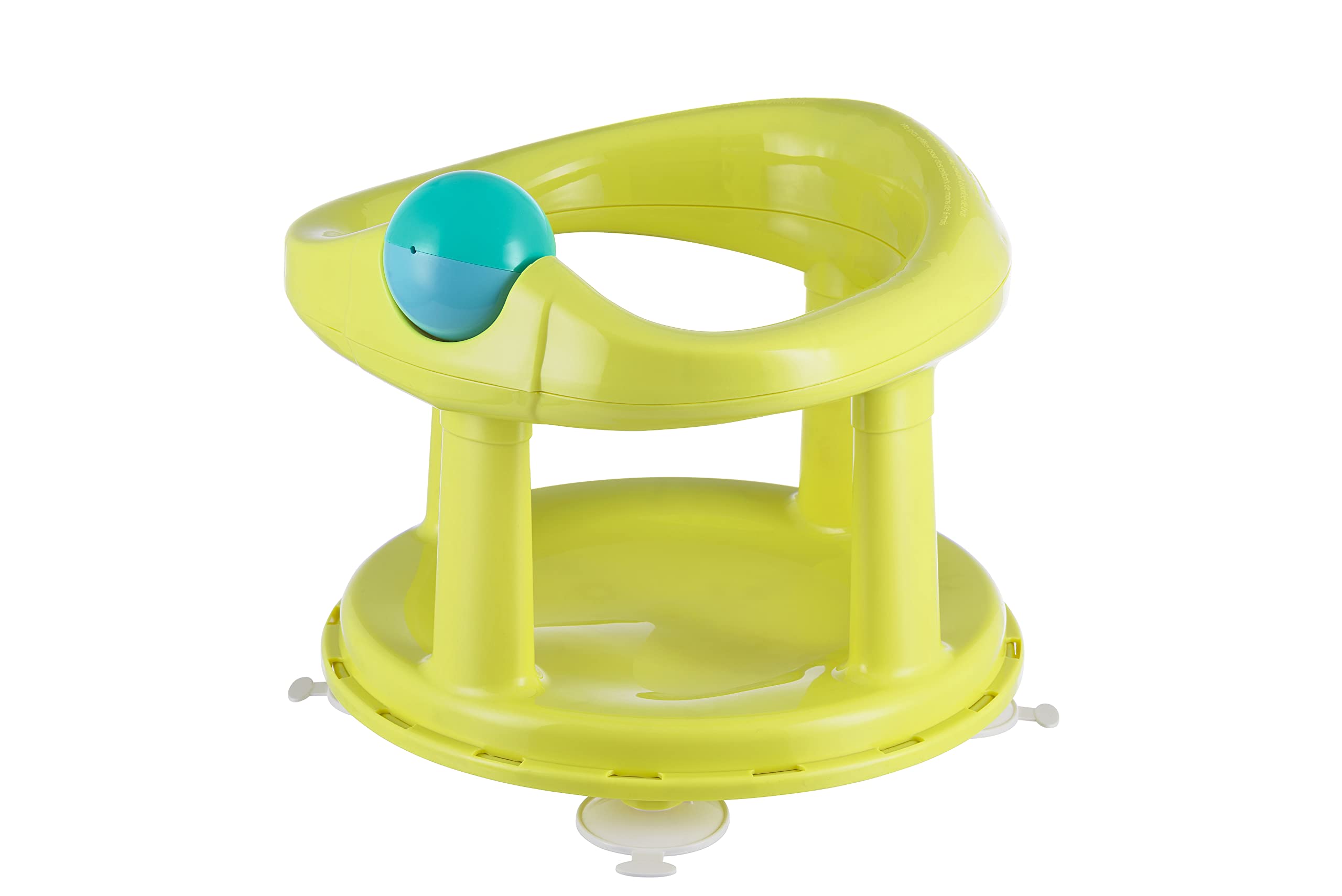 Bebeconfort Seggiolino Girevole Bagnetto neonato per Vasca da Bagno e Doccia, Seggiolino da bagno per bambini fino a 10 kg, Girello per il Bagnetto, Seduta ergonomica, Ventose di Sicurezza, Lime