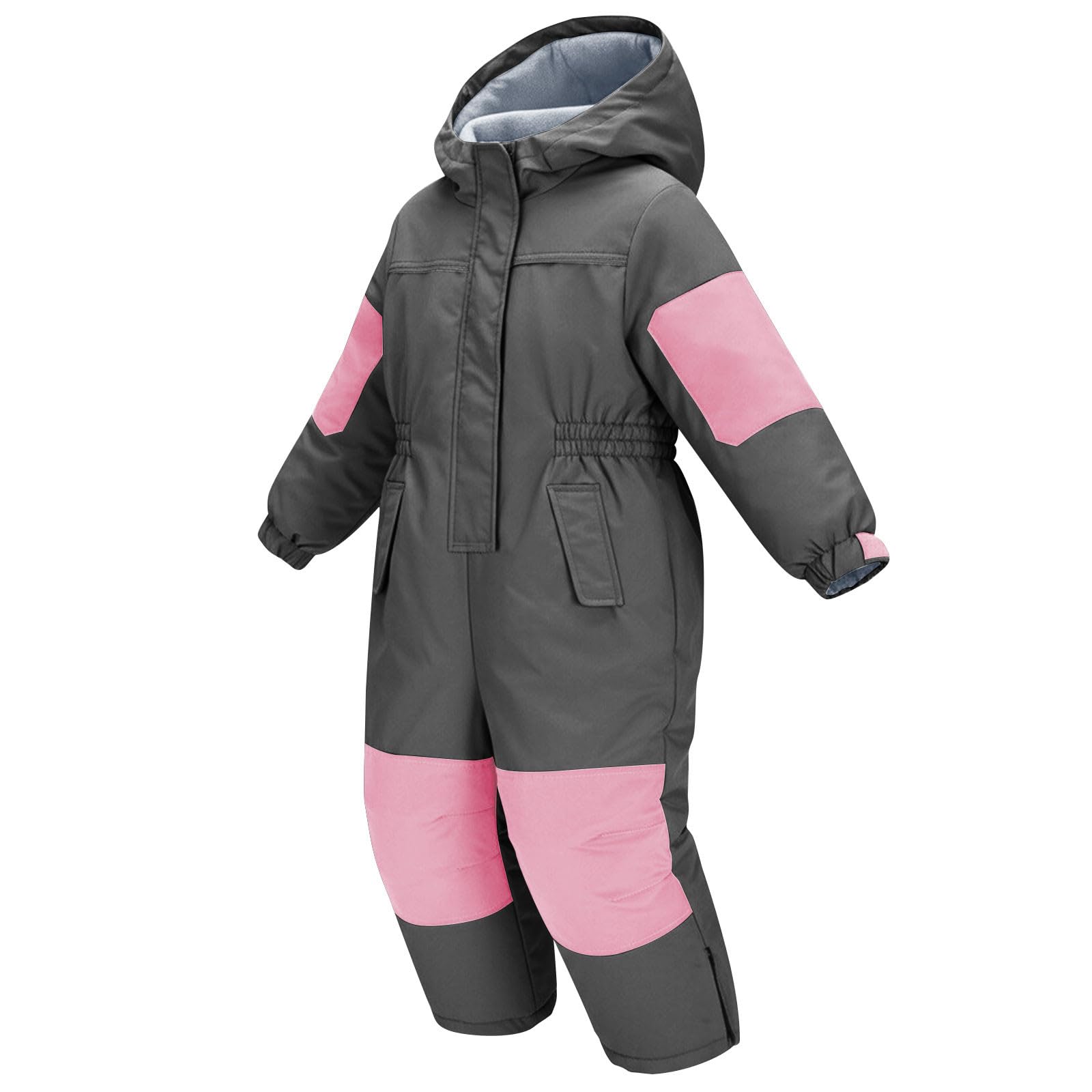 Tute da Sci Bambine E Ragazze Bambino Tuta da Sci - Piumino con Cappuccio + Pantaloni Completo da Neve 2 Pezzi Tuta da Neve per Bambino Snowsuit Caldo Invernale Salopette E Giacca Cappotto