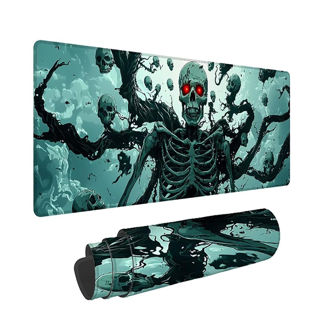 Straszna podkładka pod mysz XXL - 1400x600x3mm - krajobraz Duża mata na biurko z przeszytymi krawędziami Wodoodporna antypoślizgowa do komputera, laptopa poprawia precyzję i szybkość. -36324