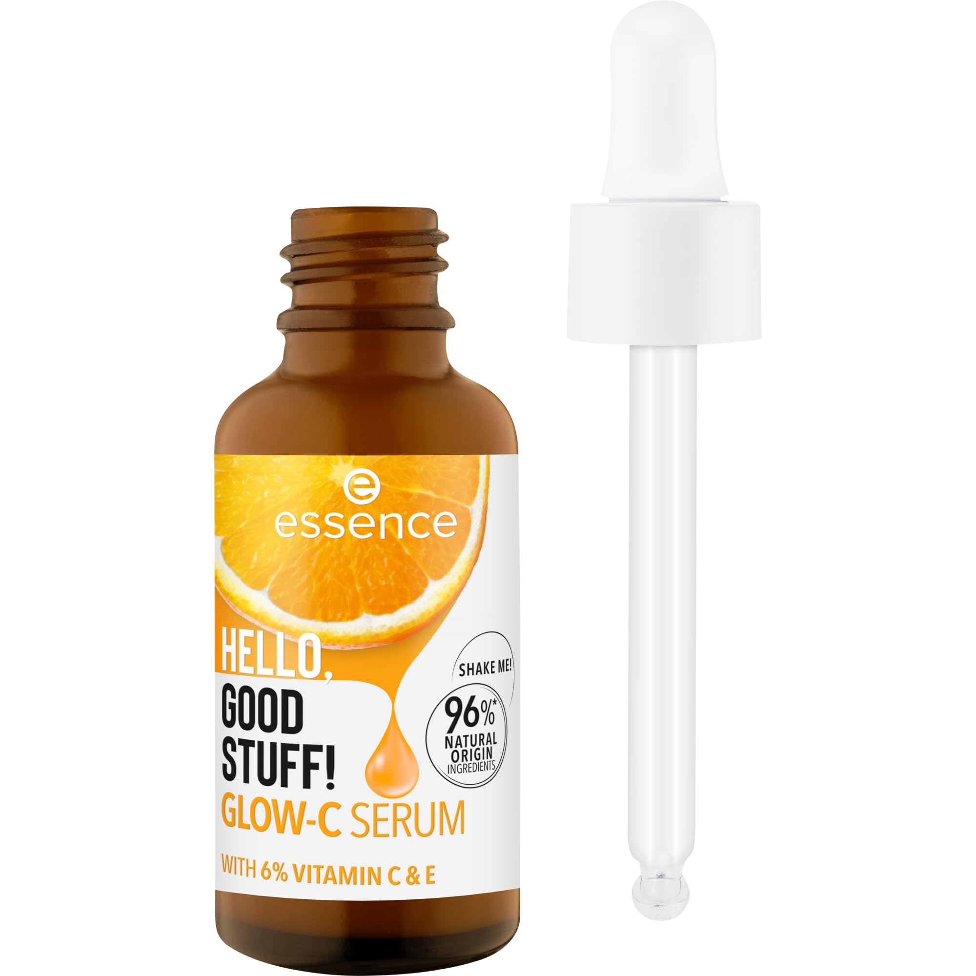 essence HELLO, GOOD STUFF! Serum GLOW-C, wygładzanie, z witaminami, opieka, naturalny (30ml)