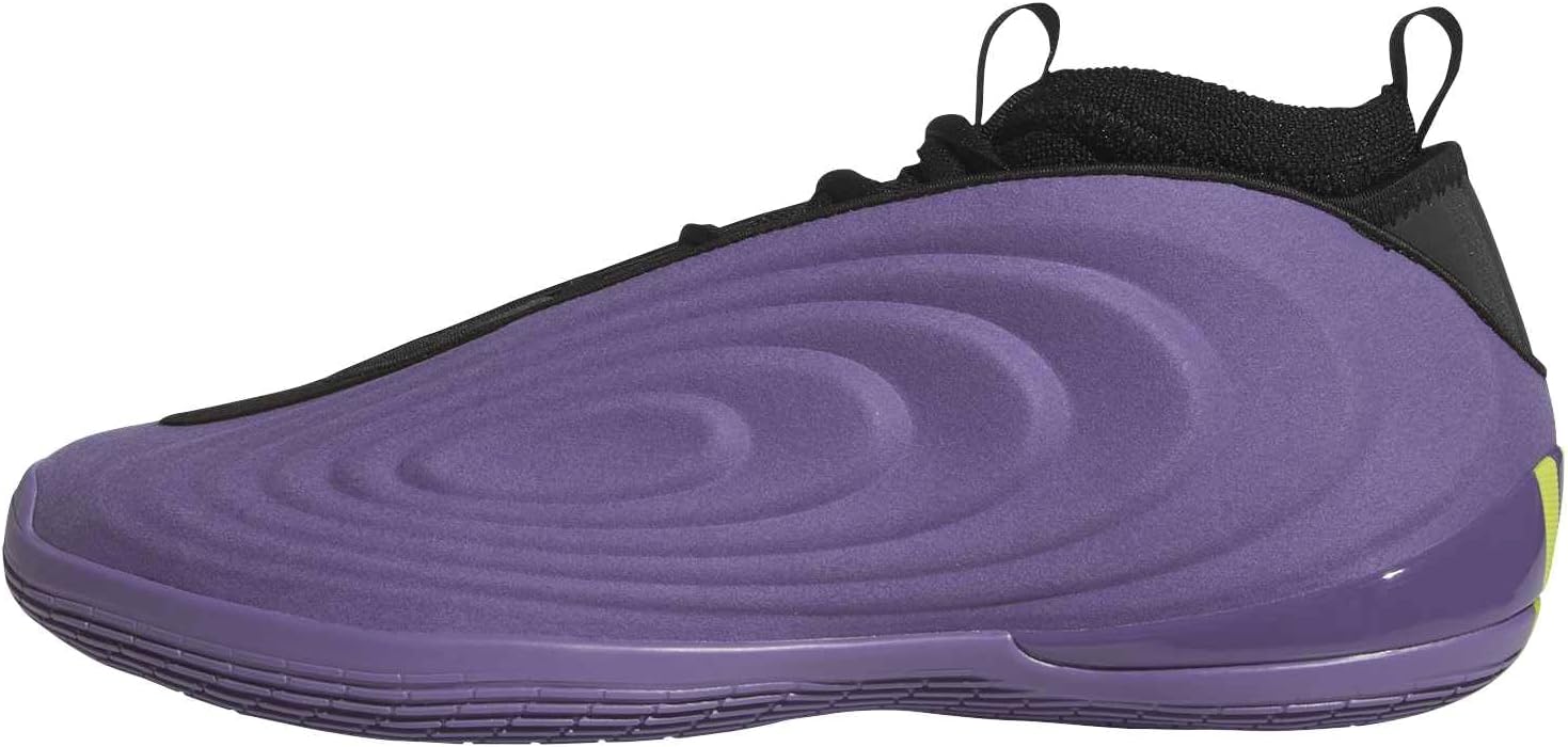 adidas Unisex Harden Volume 10 Tech purpleCore Black/Lucid Lemon 6 US
