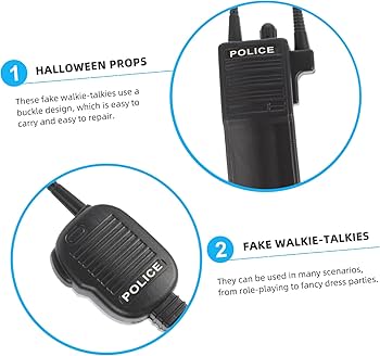 Amazon.co.jp: 2 セット 2 個シミュレーショントランシーバー警察