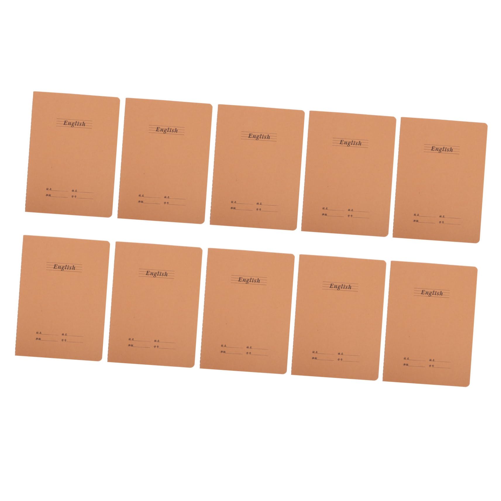 DOITOOL 10pezzi Quaderni Esercizi in Inglese Quaderni Scolastici Libri Scrittura Mano Materiale Scolastico Per Studenti