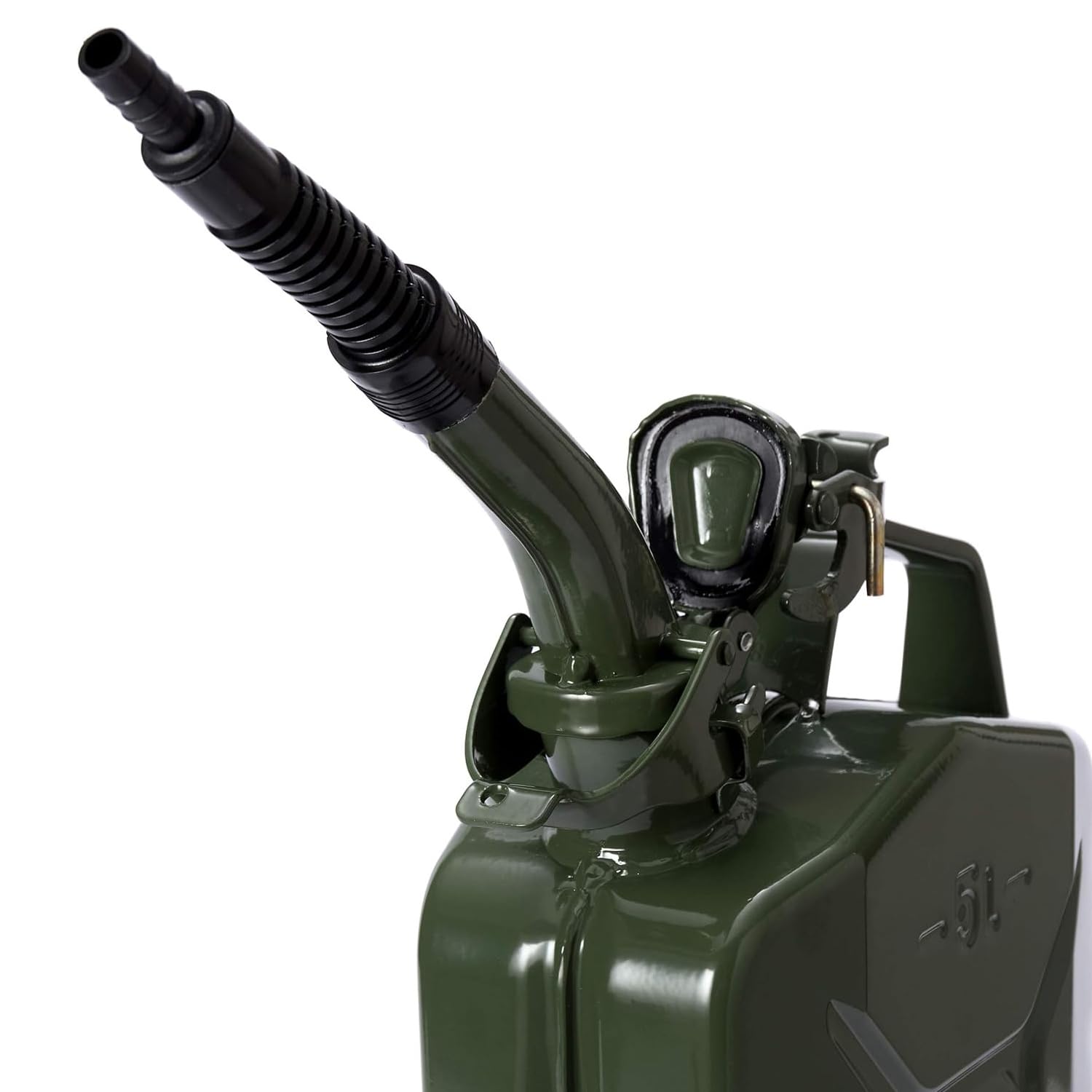 Beccuccio Flessibile Per Taniche Benzina - Con Filtro E Guarnizione, Verde Oliva - Foto 4