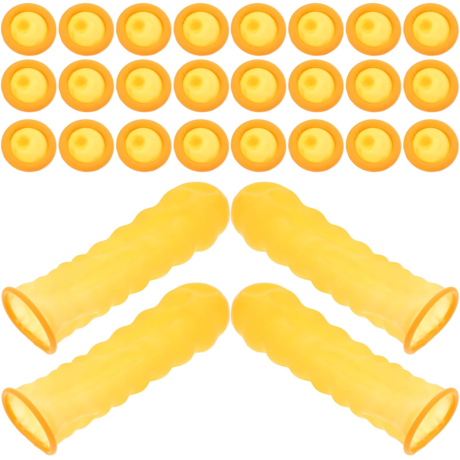 KASTWAVE 100Pcs Rubber Finger, Protectors Nitrile Anti-Static Finger Cots Finger Protection Sleeves Silicone Finger Cover Latex Finger Cots Reusable Joint Protection Sleeves Finger