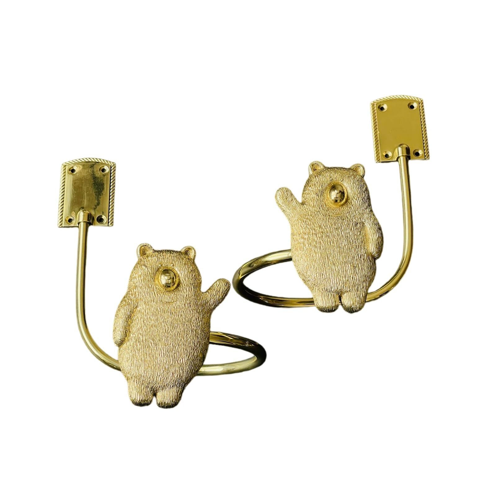 Decorative Curtain Holdbacks for Wall, Curtain Tiebacks Hooks with Screws Wall Mounted for Drapes Window Home Decoration