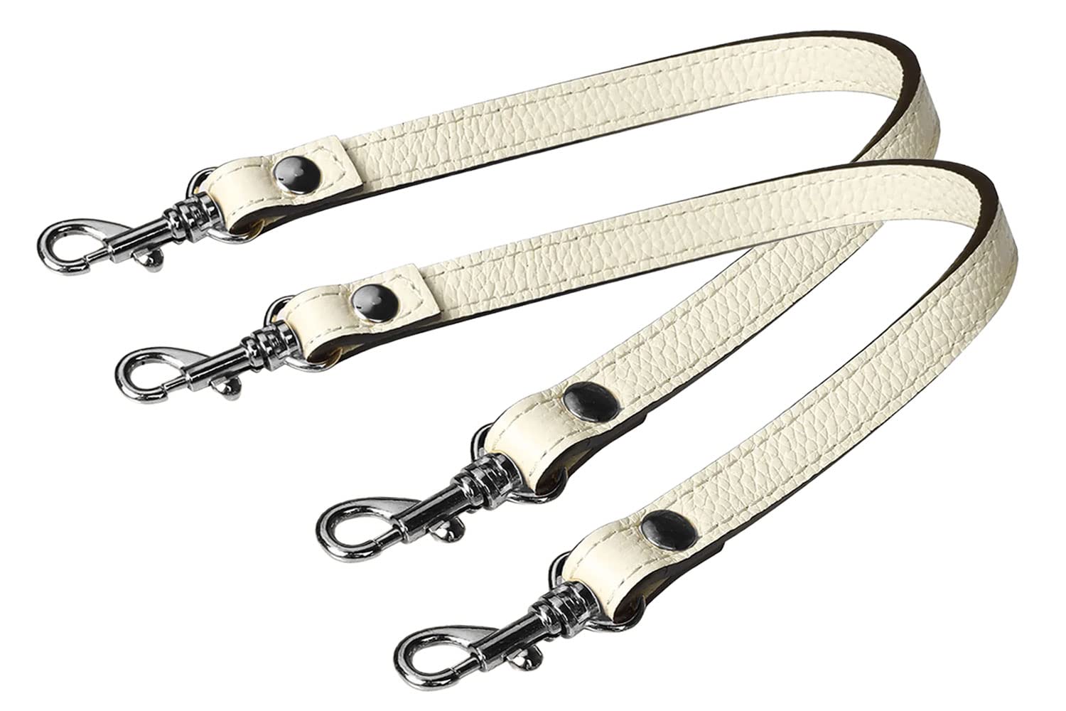 VanEnjoy Pair Full Grain Leather Replacement Strap for Handbags Clutch -16“Long,0.47" Wide