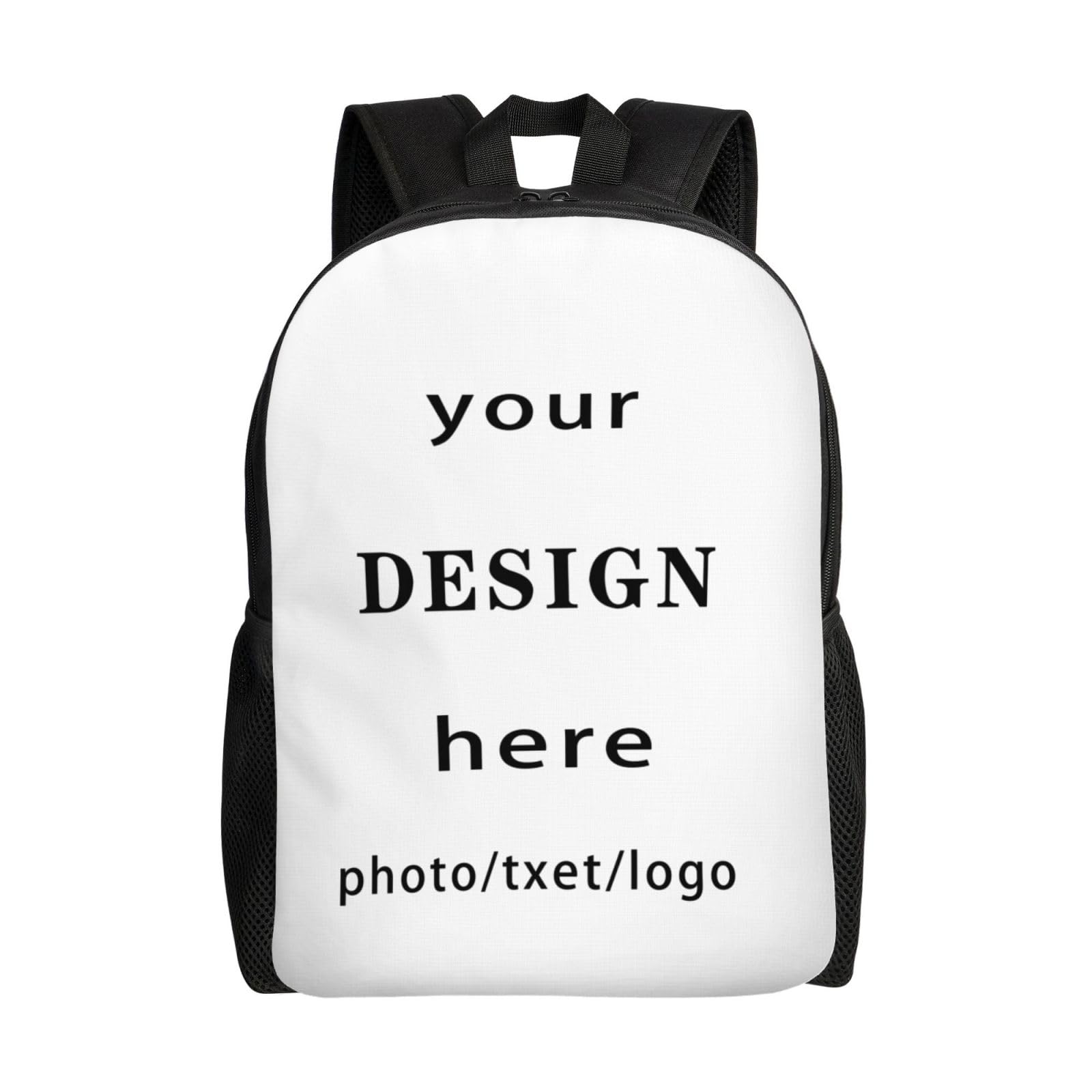 CustomCustom Backpack Customize Your Photo Text Logo Name Laptop Bag For Men Women Larg Capacity Travel Camping Casual Backpack, A1122