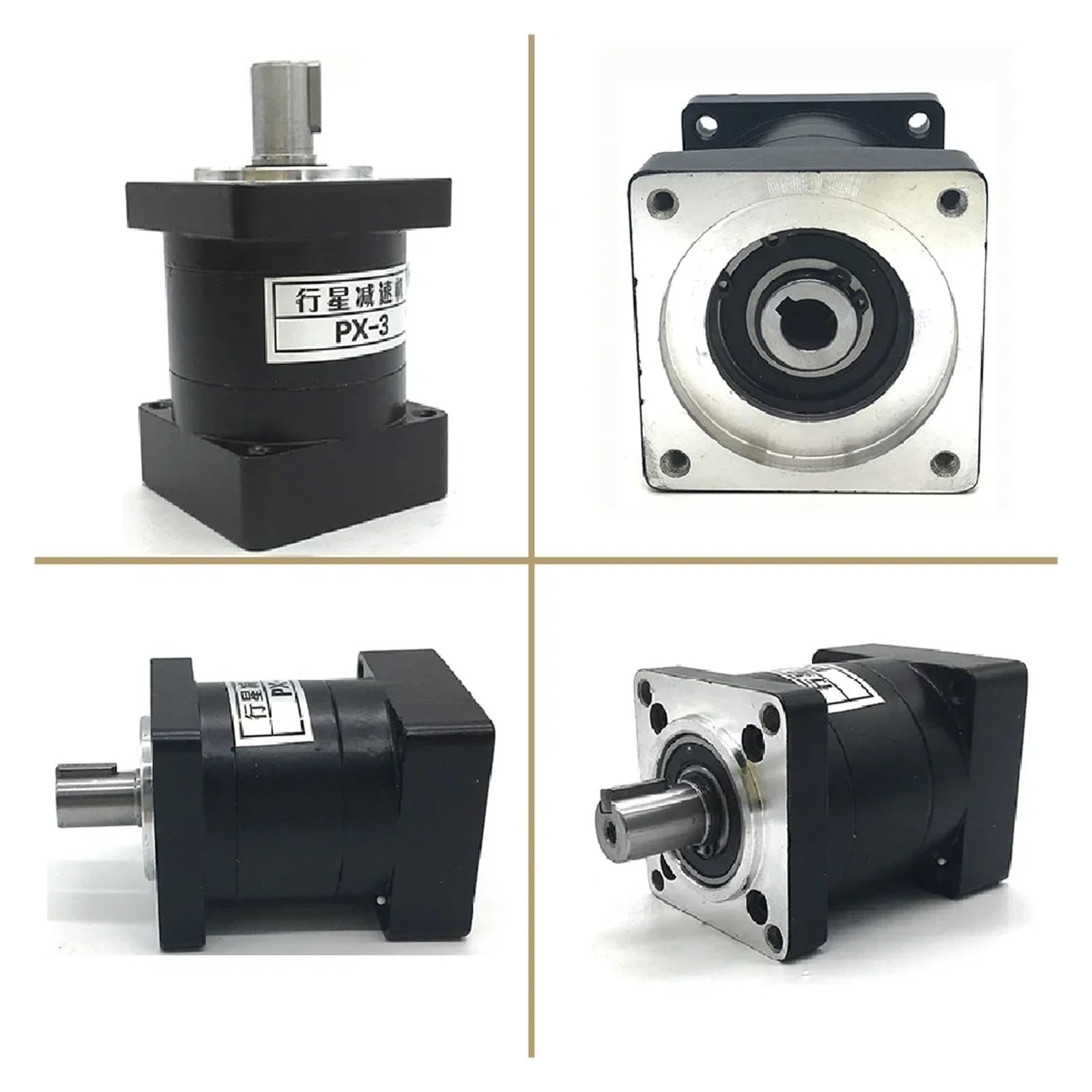 para impresora 3D CNC de bricolaje Reductor de velocidad de engranajes planetarios de 42 mm, relación de brida de 110 mm, entrada de 19 mm, salida de 19 mm, par de torsión de 70 Nm, reductor de motor