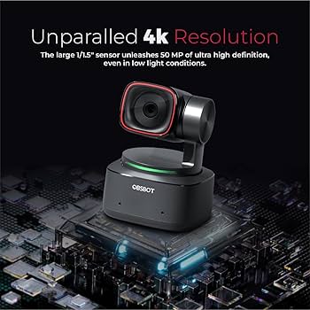 OBSBOT Tiny 2 4K Webcam with 1/1.5