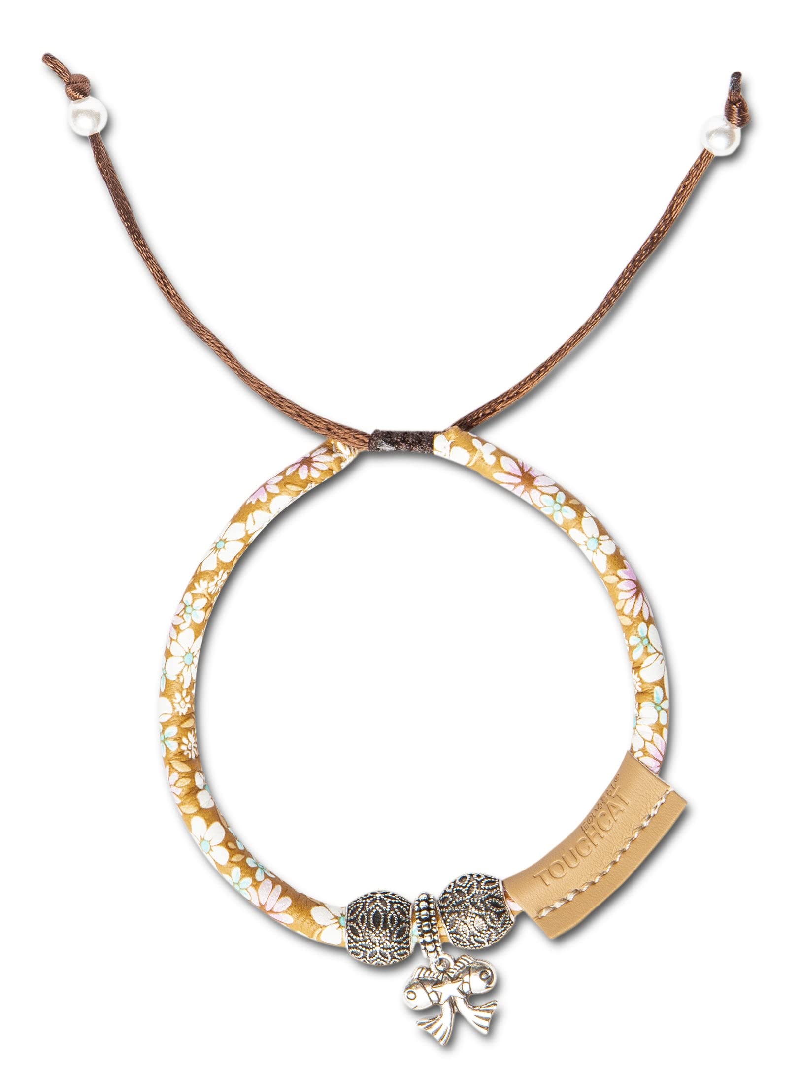 Pet Life Touchcat Lucky Charms Fashion Cat Necklace or Cat Collar with Designer Accent