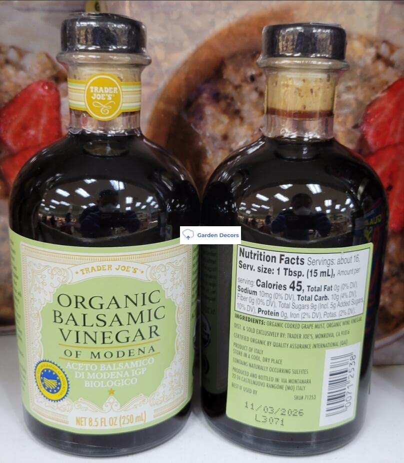 Miniatura 2 de Trader Joe's Vinagre Balsámico Orgánico de Módena 8.5fl oz 8.5 fl oz (dos botellas)
