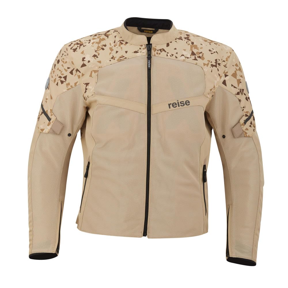 Dalton Sport Touring Jacket – Bold style |High-performance features with CE Level 2 Safetech armor | Waterproof storage | Durable ToughGuard 600D fabric - Khaki Color-image-37