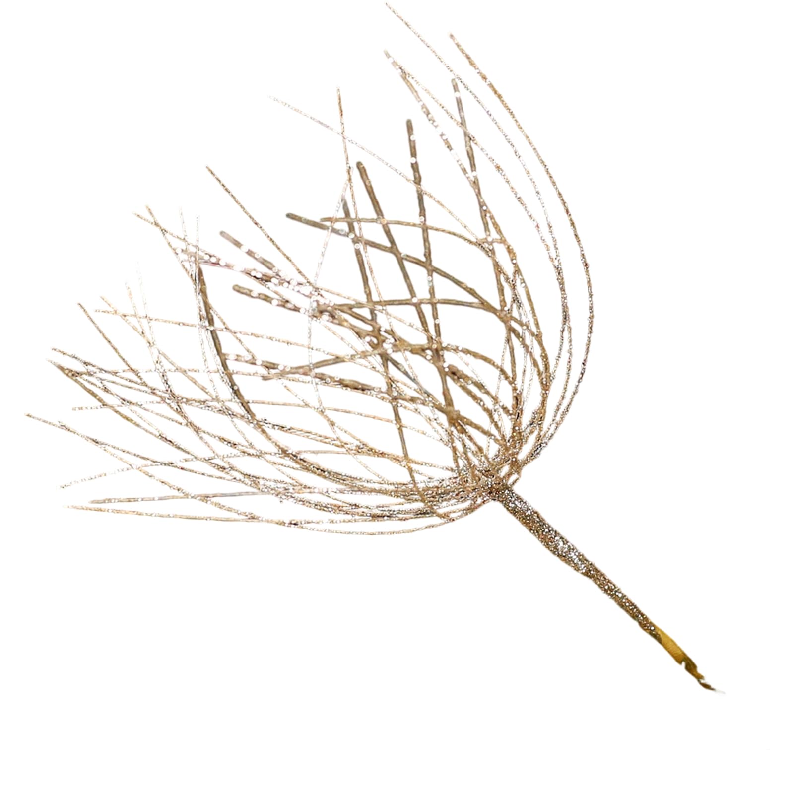 Nucelit Glittering Artificial Plant Branch Shatterproof Christmas Tree Decoration for Holiday Trees Wreath Decoration Christmas Tree Top