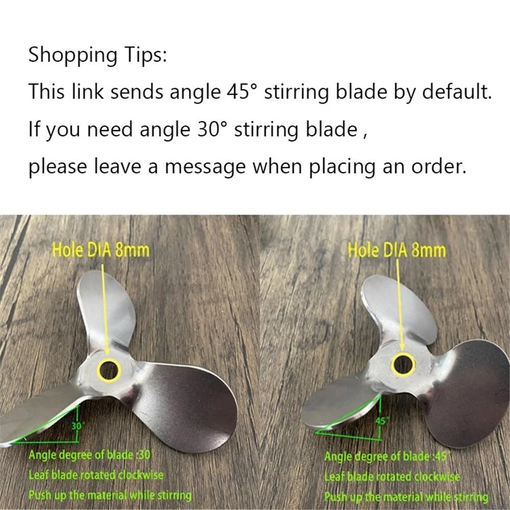 Laborglaswaren Labor 40mm Bis 120mm 304 Edelstahl Drei-blatt Rühren Klinge Rühren Dispergieren(Rod (Length 400mm))