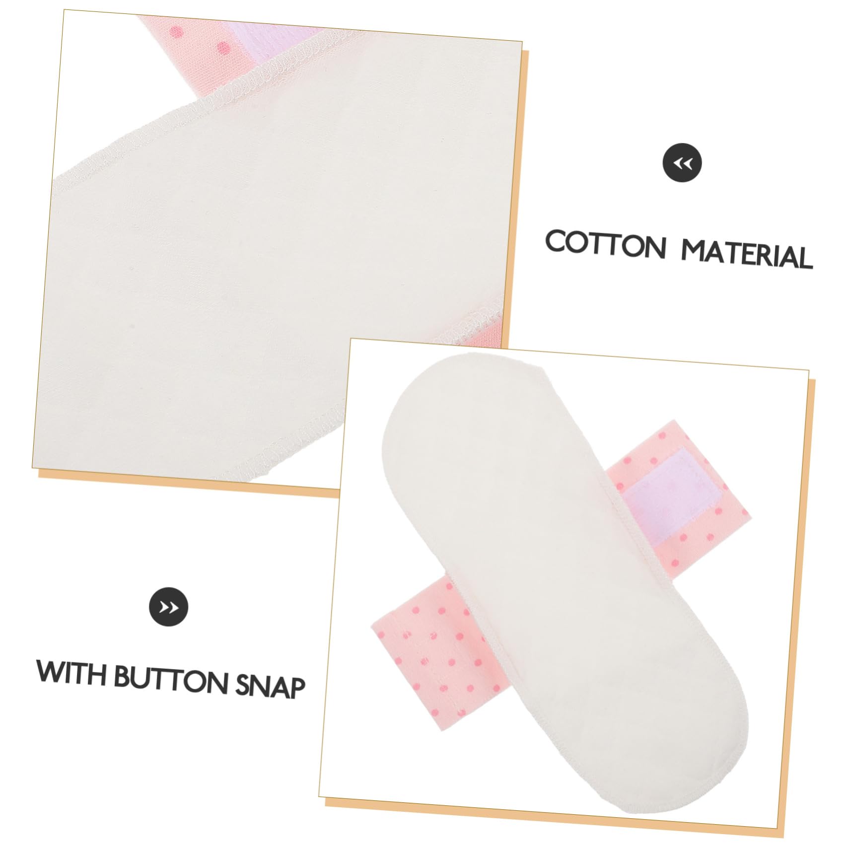 FOMIYES 5 Set Di Assorbenti Lavabili in Cotone Riutilizzabili Per Donne Portatili Comodi 3 Pezzi*5