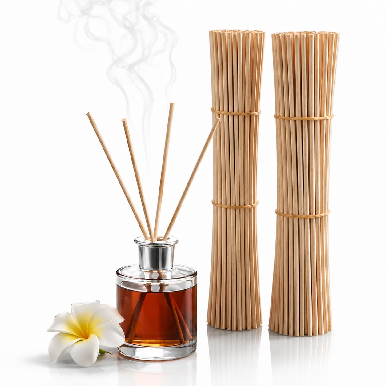 McMus Natural White Reed Sticks for Diffuser – 7.5 Inch Rattan Aroma Diffuser Sticks for Home Fragrance, Ideal for Bedroom, Living Room, Guest Room – Elegant Room Decor (30, Stick)-image-26