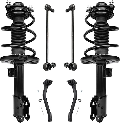 Miniatura 68 de Detroit Axle - Kit de puntales delanteros de 6 piezas para Chevrolet Aveo Aveo5 Pontiac G3 Wave, barra estabilizadora, varillas de acoplamiento