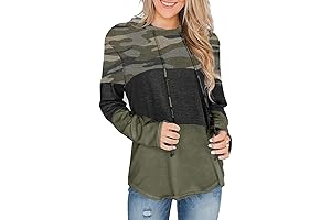 Ladies Camo Casual Hoodies
