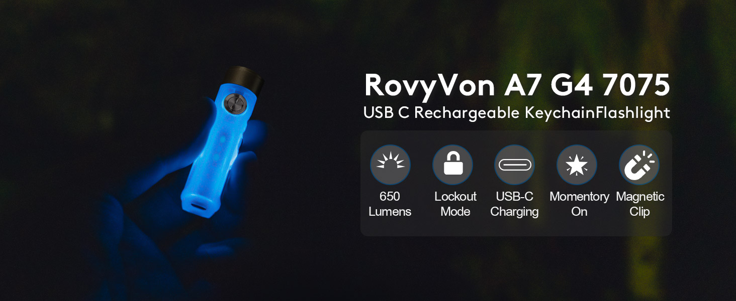 Amazon.co.jp: Rovyvon Aurora A7x7075新しいキーホルダー懐中電灯