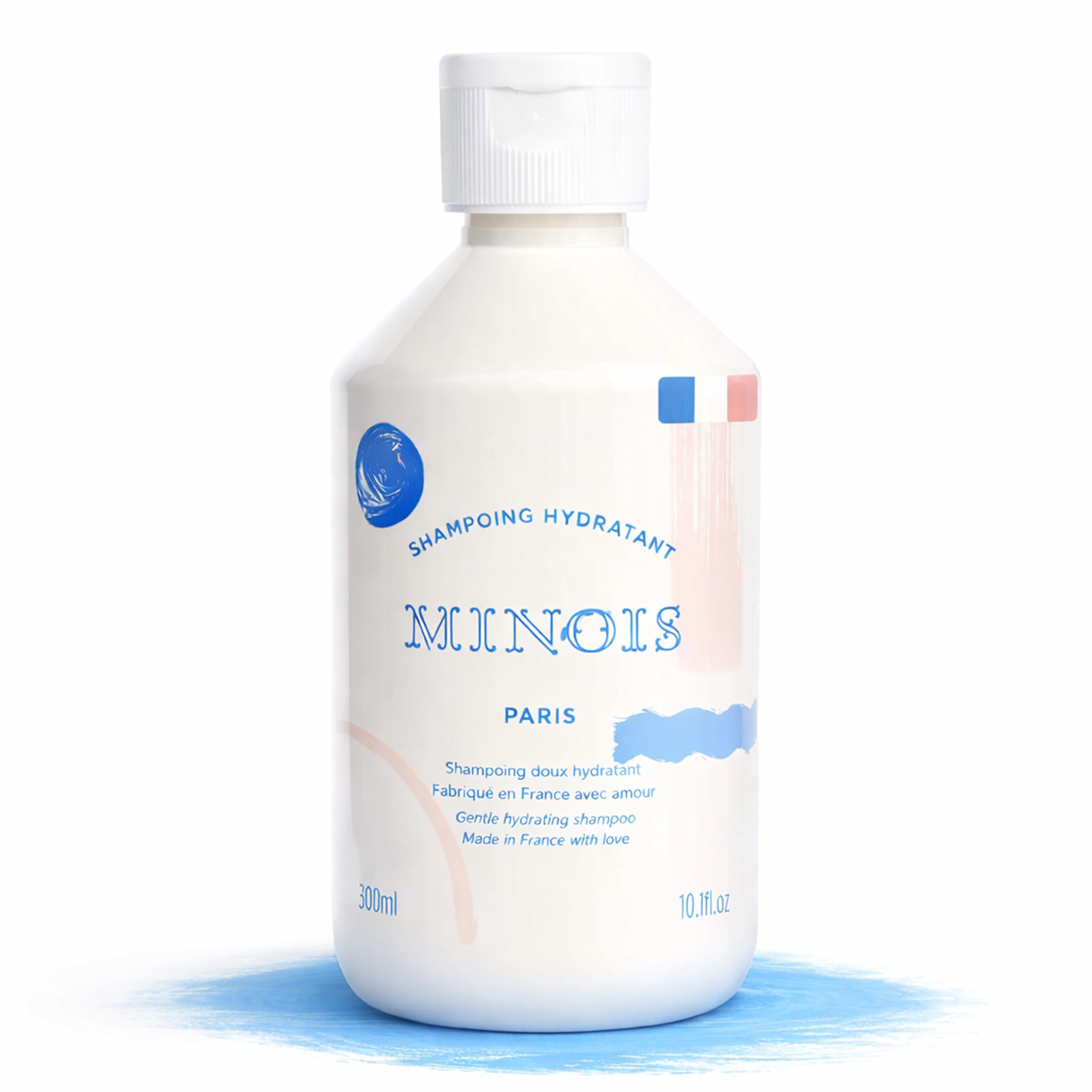 Minois Paris - Shampoing Enfant Sans Sulfate & Silicone - Tout Type de Cheveux - Facilite le Coiffage, Nettoie, Hydrate - 98% Ingrédients d’Origine Naturelle – Fleur d’Oranger – Made in France - 300ML