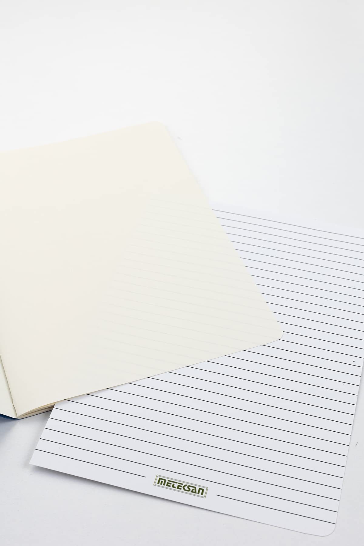 Meteksan Notes 17x24 cm Karton Kapaklı İplik Dikişli Defter, 32 Yaprak, Düz, Bej