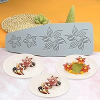 Vista 7 de Molde de silicona de hojas huecas para caramelo de chocolate 3D, molde de caramelo de hojas huecas para alimentos, decoración de comidas, molde