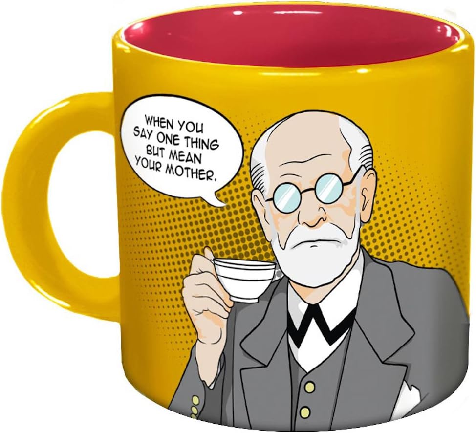 Freudian Sips Coffee Mug - Undo Years Of Repression While You Drink Your Coffee - Comes in a Fun Gift Box