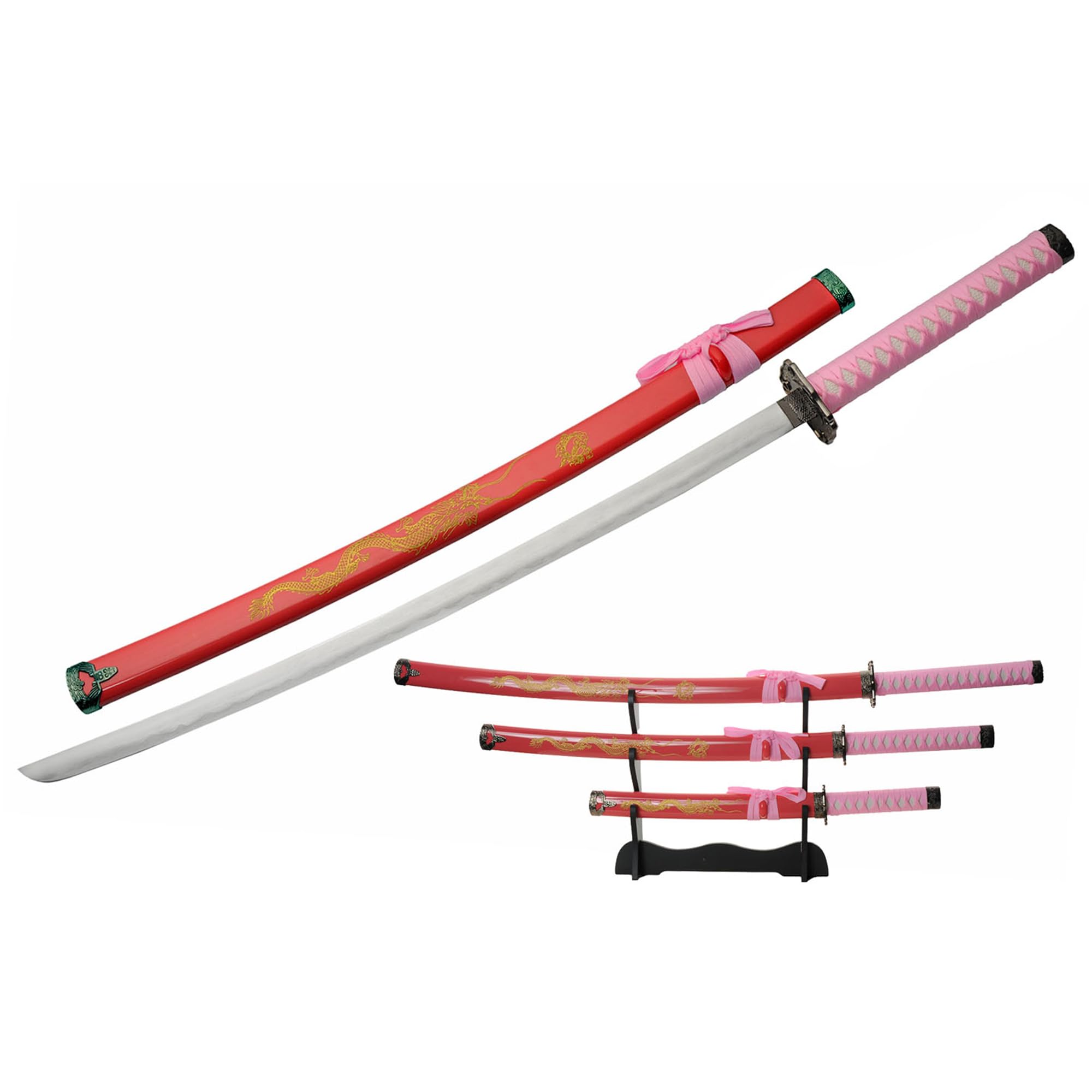 Amazon.com : SZCO Samurai Sword Set – 3-Piece Katana Sword with