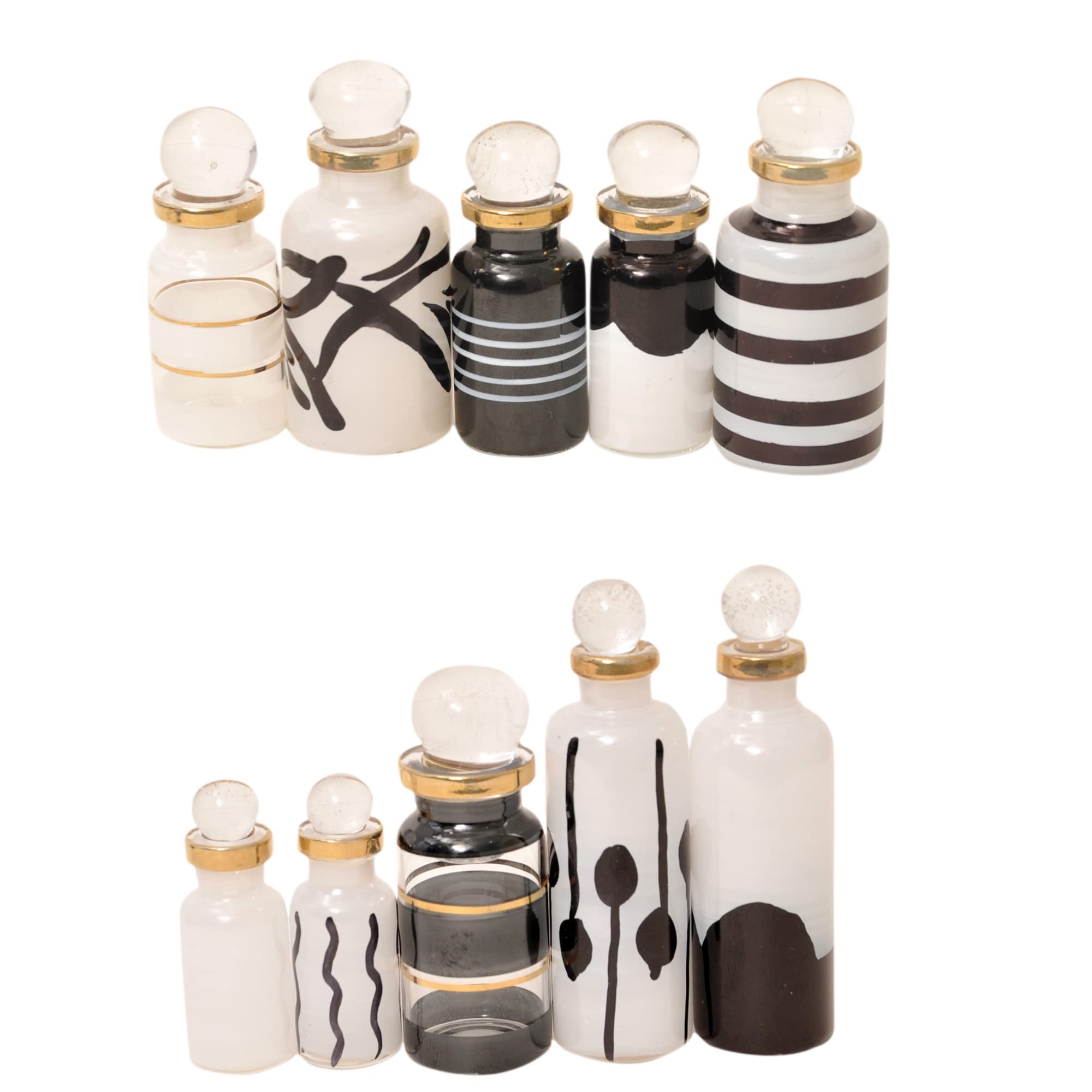 Buy CraftsOfEgypt Genie Blown Empty Glass Mini Bottles for Perfume