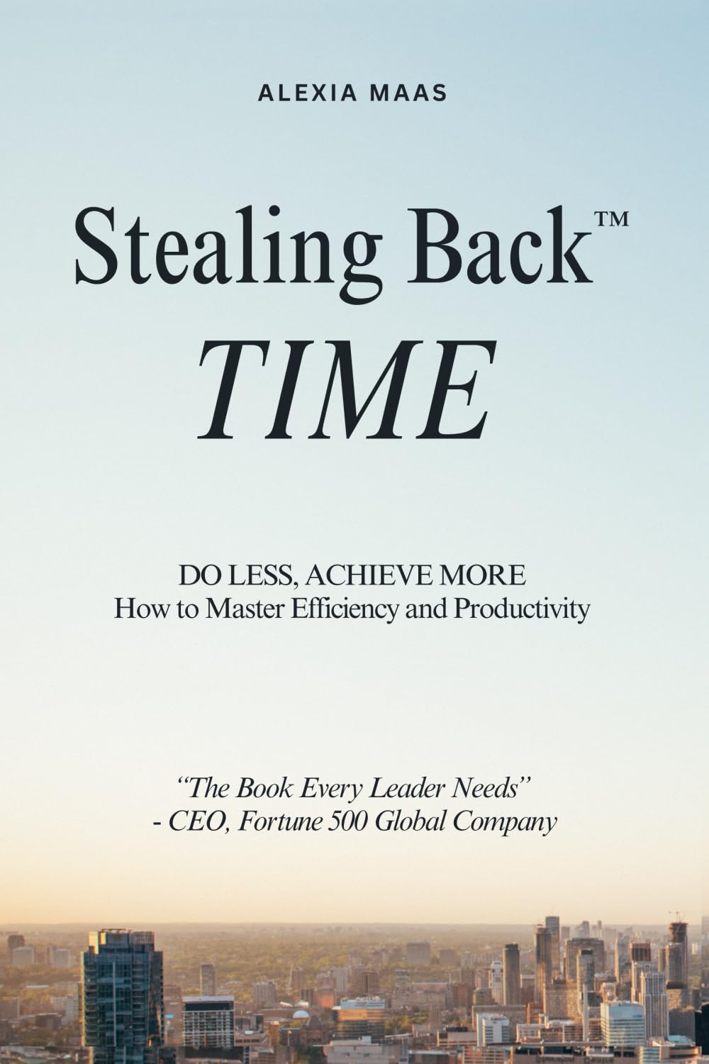 Stealing Back TIME: Do Less, Achieve More - How to Master Efficiency and Productivity (The Stealing Back™ Trilogy)
