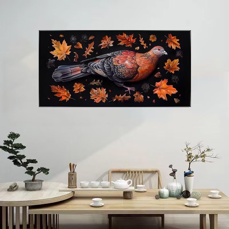 Broderie Diamond Painting oiseau grand format avec strass Full Drill