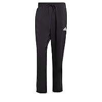 adidas Homme Essential Three Stripes Stanford Pant Open Hem, Black/White