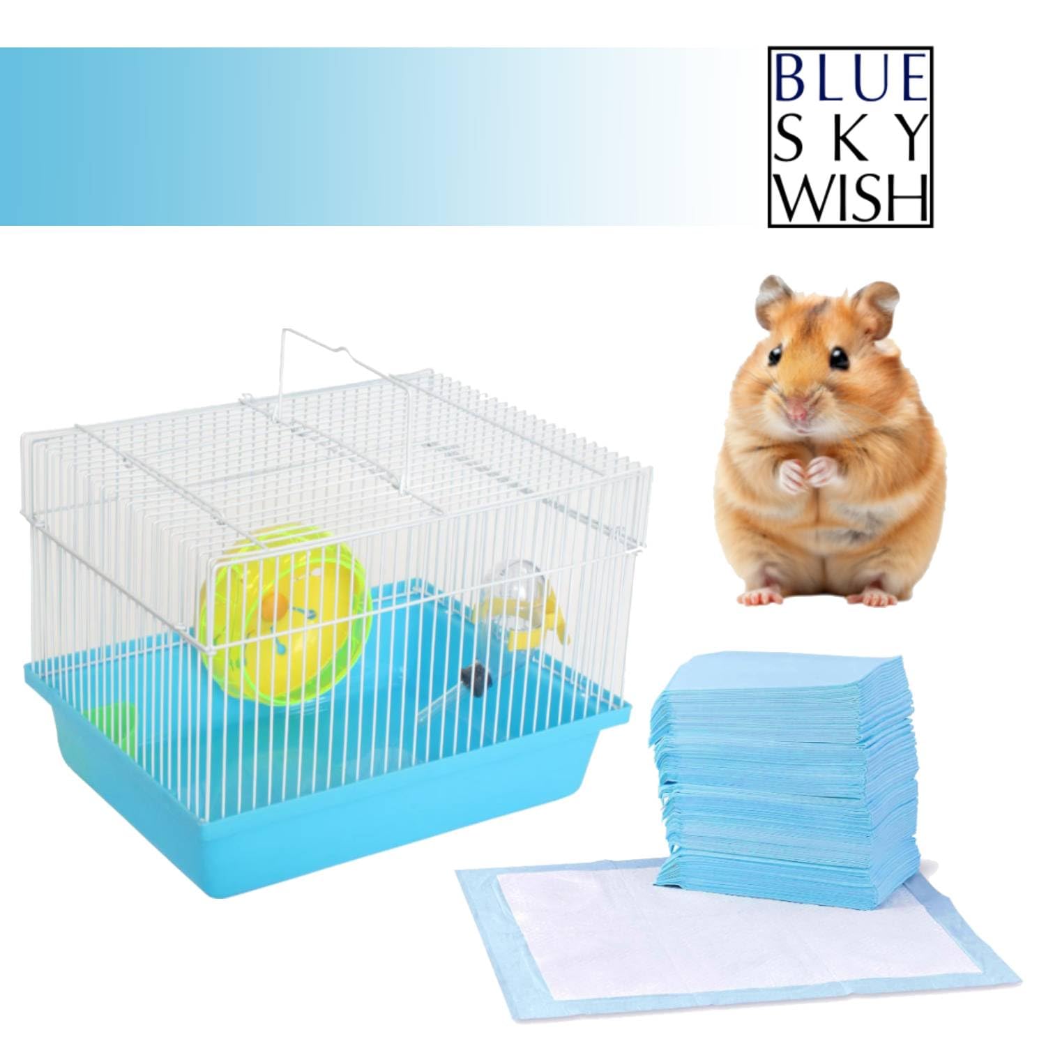 Almohadillas de entrenamiento para mascotas, 100 unidades tamaño pequeño de 13 x 18 pulgadas, almohadillas absorbentes desechables para orina para perros y cachorros (almohadillas