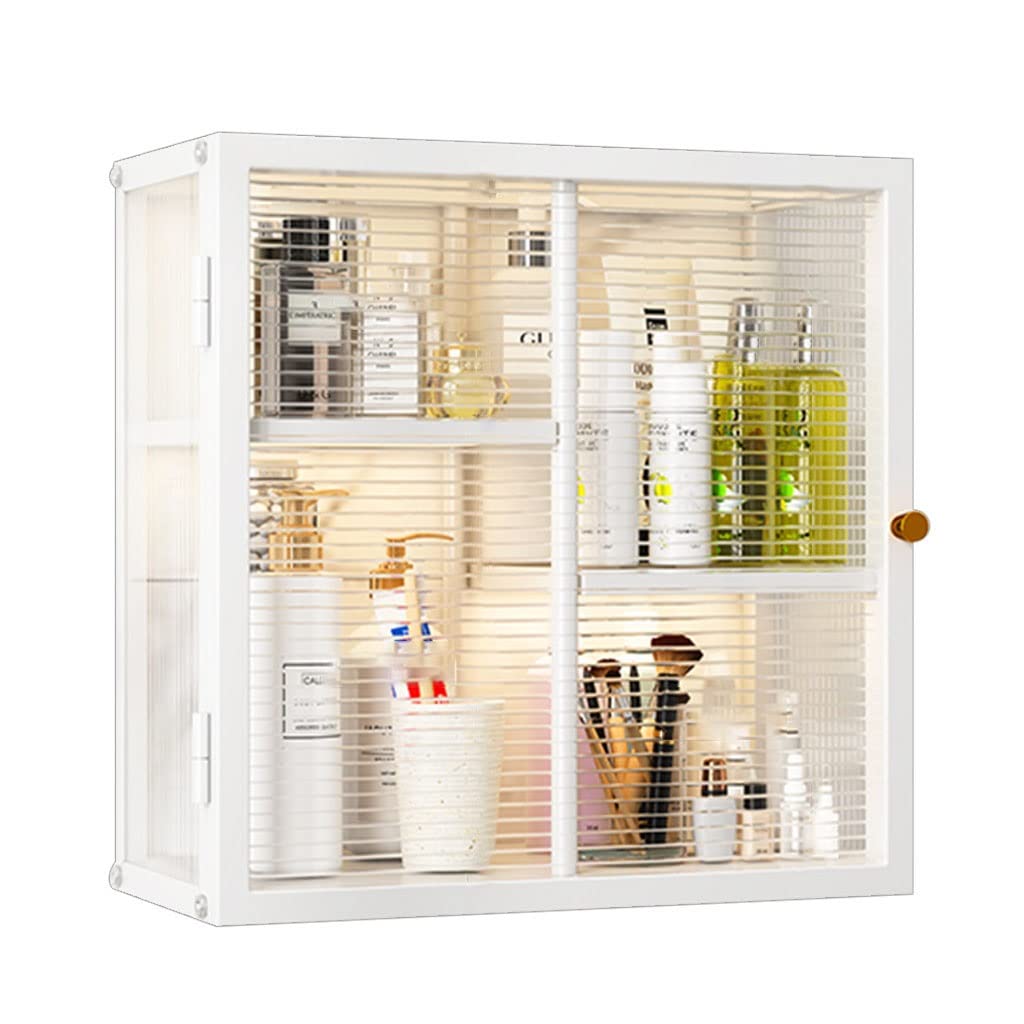 Organisateur de cosmétiques sans perçage en acier robuste pour optimiser le rangement mural
