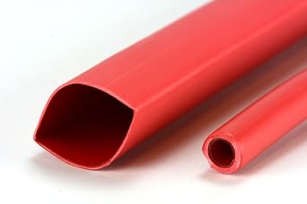 TEMCo 3/4" Marine Heat Shrink Tube 31 Adhesive Glue Lined 4 ft RED
